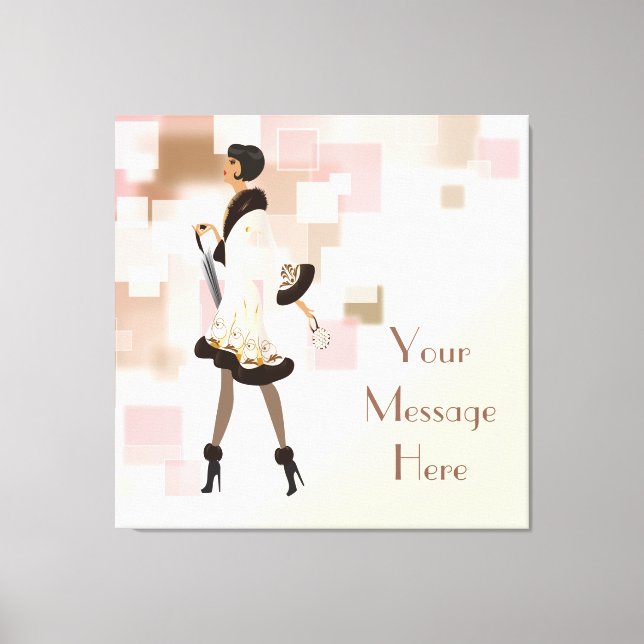 Canvas do Modelo de Moda Paris (Frente)