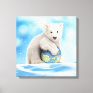 Canvas do Mundo do Polar Bear Cub
