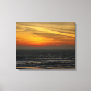 Canvas do por do sol da praia
