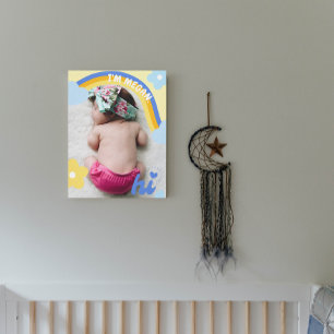 Canvas do Rainbow Newborn Photo Baby Nursery