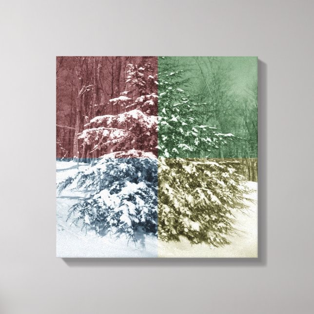 Canvas do Snowy Pine (Frente)