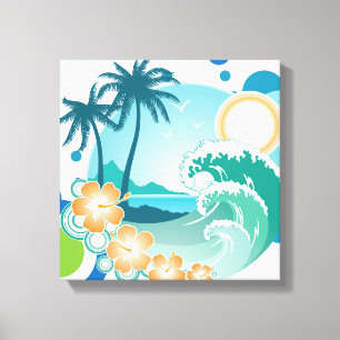 Canvas do surf da ilha
