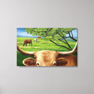 Canvas do Texas Longhorn