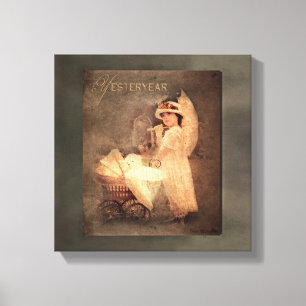 Canvas do vintage - Yesteryear - carruagem da