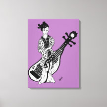 Canvas embrulhando Geisha Girl