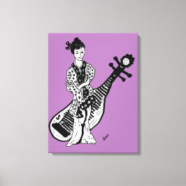 Canvas embrulhando Geisha Girl