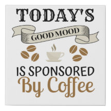 Canvas Engraçado de Memórias de Café