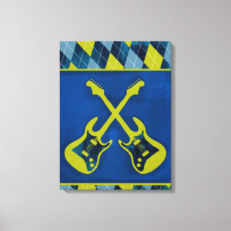 Canvas Enrolada Jr. Rock n' Roll / guitarras cruza