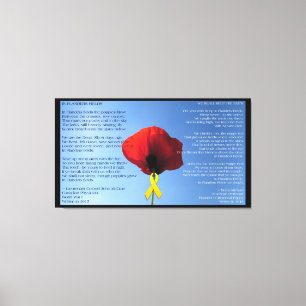 Canvas - Enrolado - Dia Memorial Poppy