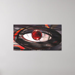canvas Envolvida Vermelha e Preta