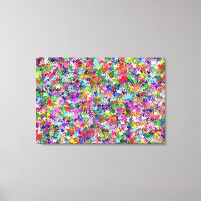 Canvas - Envolvido - Pintar Splatters One (Frente)