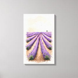 Canvas estendida - pintura de campo de Lavanda