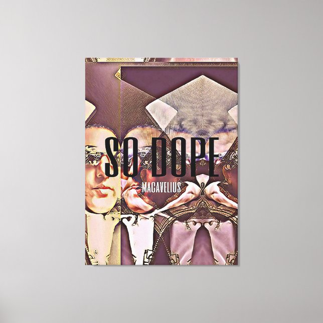 canvas exclusiva de cobrir do álbum "SO DOPE" de m (Frente)