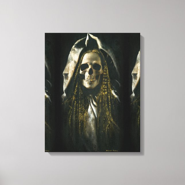 Canvas Fantasma do Esqueleto Gótico (Frente)