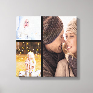 Canvas feitas sob encomenda da colagem da foto -