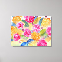 Canvas floral a frio