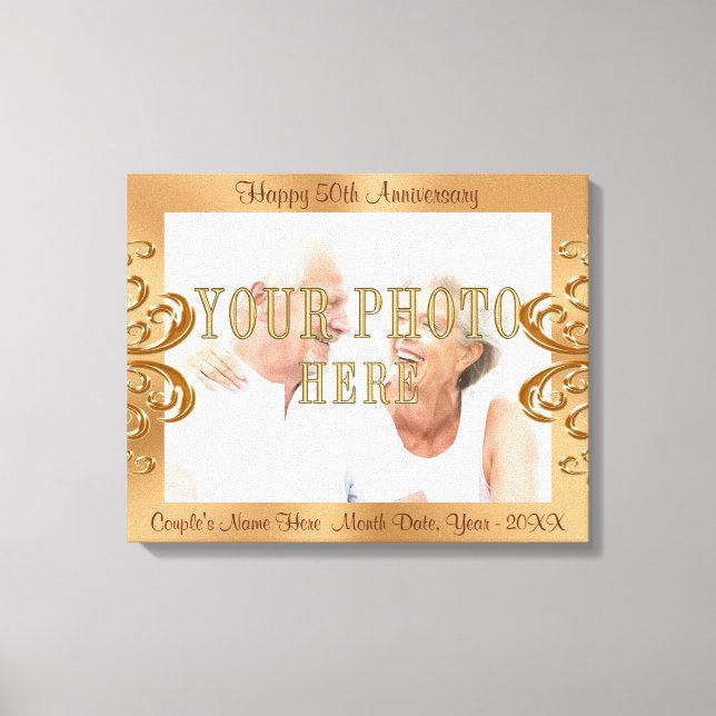 canvas FOTO de 50 anos com nomes e datas (Frente)