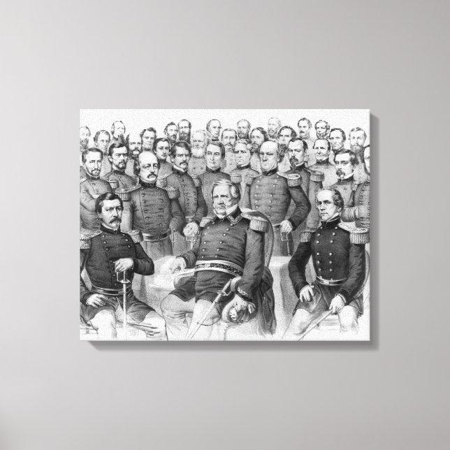 canvas "Generais da Guerra Civil da União" (Frente)