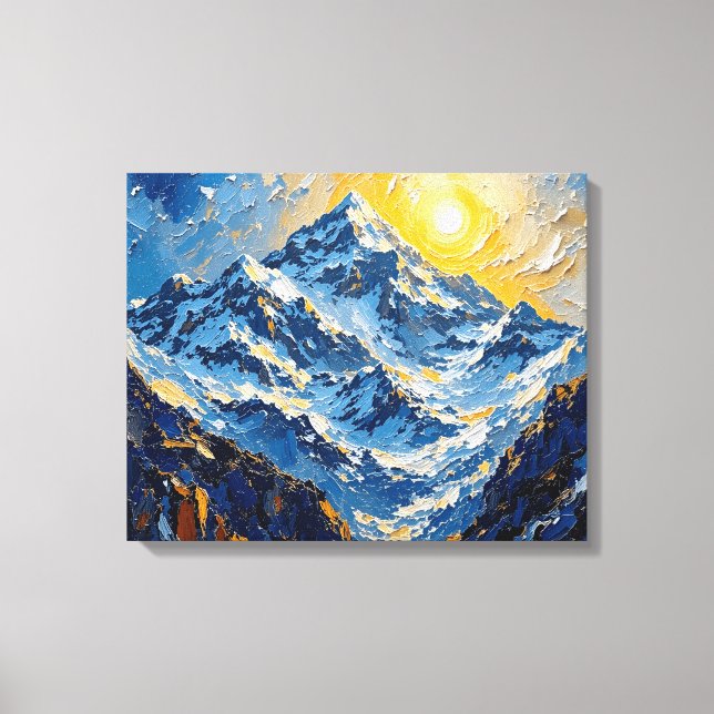 Canvas Himalayan Peaks | Montanha Landscap (Frente)