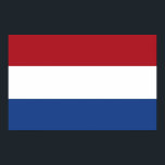 Canvas Impressão com Bandeira da Holanda<br><div class="desc">Grande tela impressa com sinalizador da Holanda. Este produto é personalizável.</div>