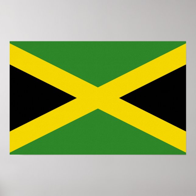 Canvas Impressão com Sinalizador da Jamaica (Frente)