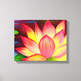 Canvas Imprime Arte de Pintura de Flor de Lotus