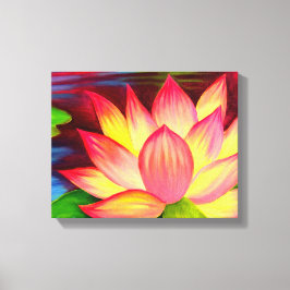 Canvas Imprime Arte de Pintura de Flor de Lotus