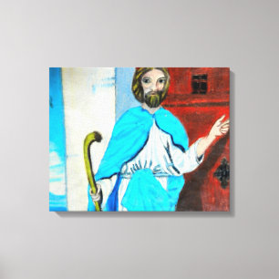 canvas JESUS KNOCKS
