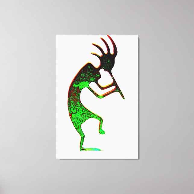 canvas kokopelli verde (Frente)