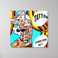 canvas loira tatuada
