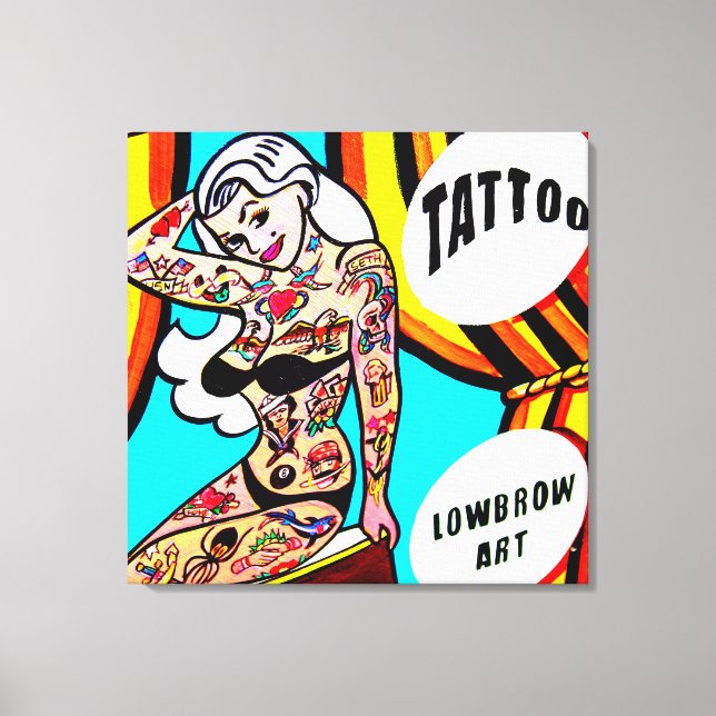 canvas loira tatuada (Frente)