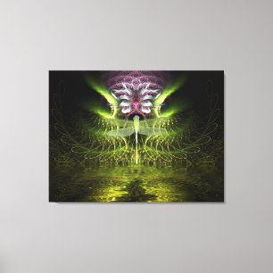 Canvas Mágica Fractal Dragonfly