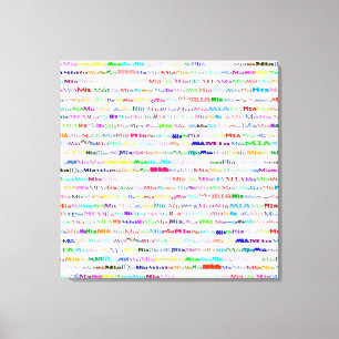 Canvas Mia Design de texto II