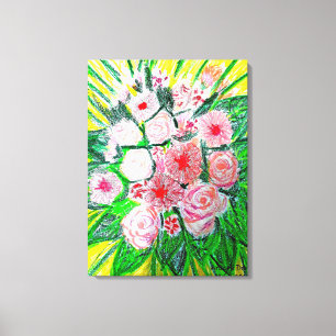 Canvas Monocromática Rosa Premium (Gloss)