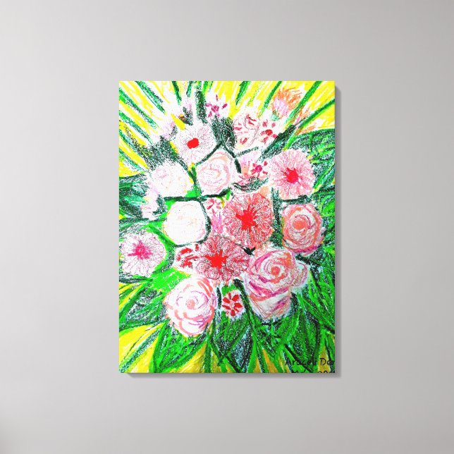Canvas Monocromática Rosa Premium (Gloss) (Frente)