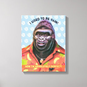 Canvas muralha sorrindo Vain Gorilla.