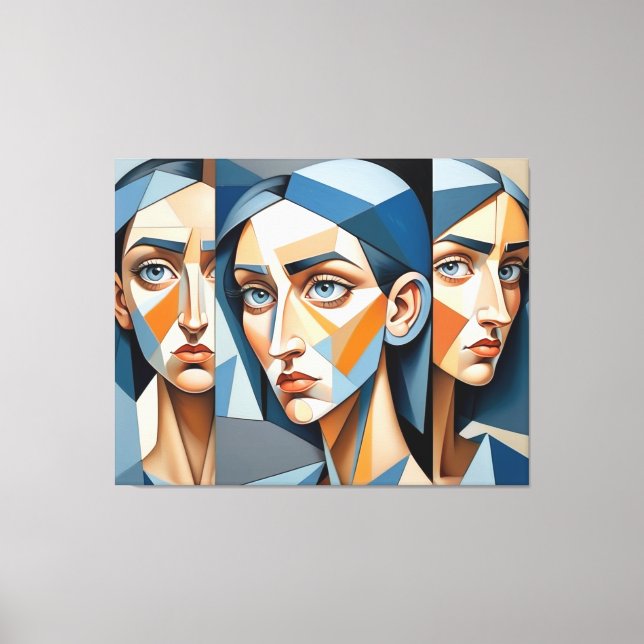 Canvas na moda, Abstrato de arte, decoração domést (Frente)