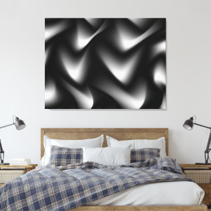 Canvas Negra e Branca de Arte Incrível