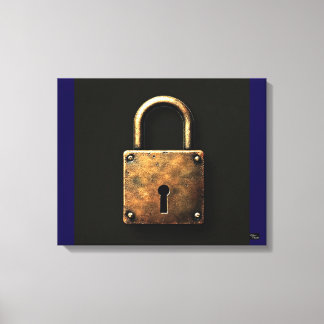 Canvas Old Padlock