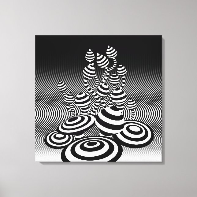 Canvas óptico de Magic Mushroom de design de arte  (Frente)