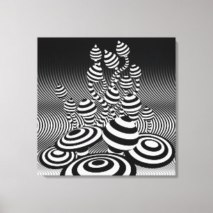 Canvas óptico de Magic Mushroom de design de arte 
