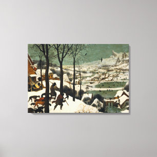 Canvas Os Caçadores no Pieter de Neve Bruegel