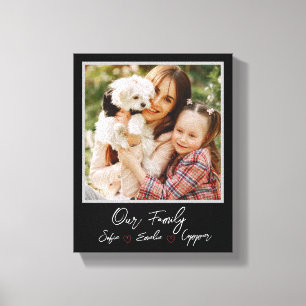 Canvas personalizada da família de fotos