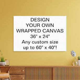 Canvas personalizada de 36" x 24"