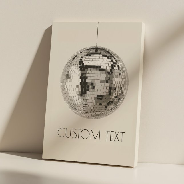 Canvas Personalizada de Arte de Parede de Disco (disco ball canvas print)