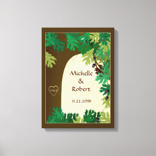 Canvas Personalizada de Árvore de Oak Casado
