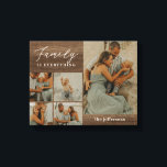Canvas Personalizada Moderna da Collagem da Famíli<br><div class="desc">Preservar os momentos do precioso com decor personalizado de parede. Faz um presente excelente! Desenhado por Berry Berry Sweet. Visite nosso site em berryberrysweet.com para saber mais sobre nós e nossas linhas de produtos de cheio.</div>