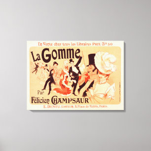 Canvas poster de reprodução Vintage