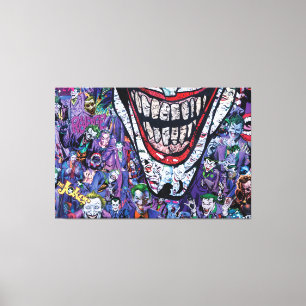 Canvas Premium de Joker de banda desenhada (Gloss)