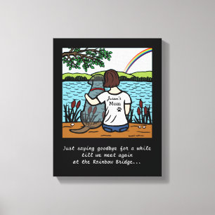 Canvas pretas do anjo e da mamã 3 de Labrador